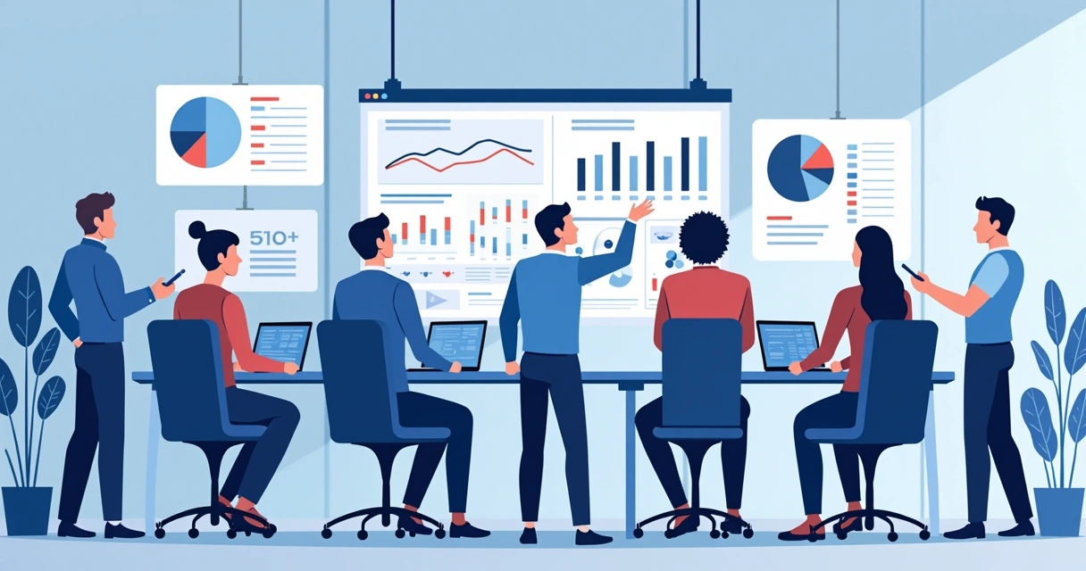 Equipe planejando impulsionamento de anúncios digitais em campanha eleitoral 