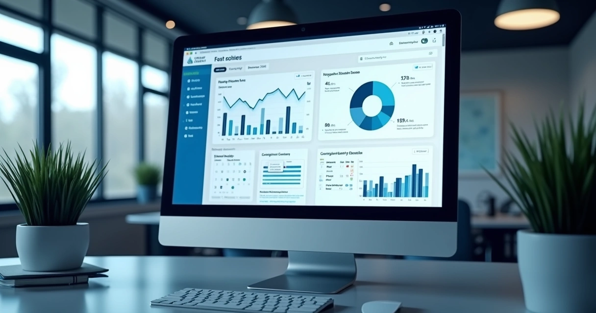 Ambiente de gestão de treinamentos em uma plataforma digital, com gráficos e listas de alunos 
