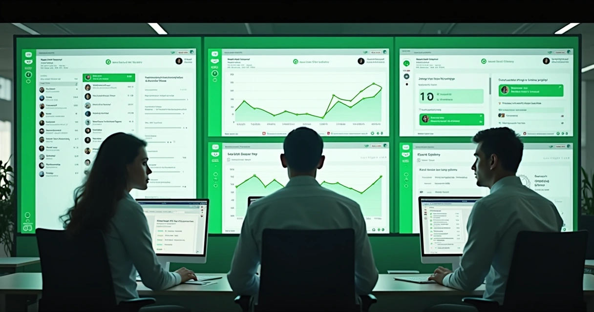 Painel de gestão de vendas no WhatsApp com gráficos em tempo real e múltiplos atendentes 