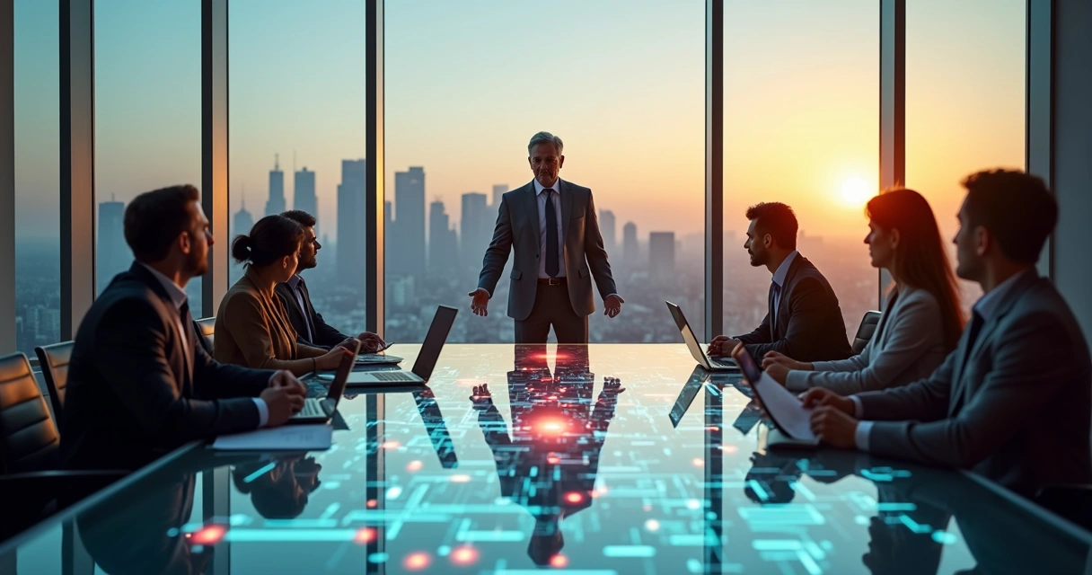 Equipo directivo analizando una crisis organizacional con enfoque sistémico 