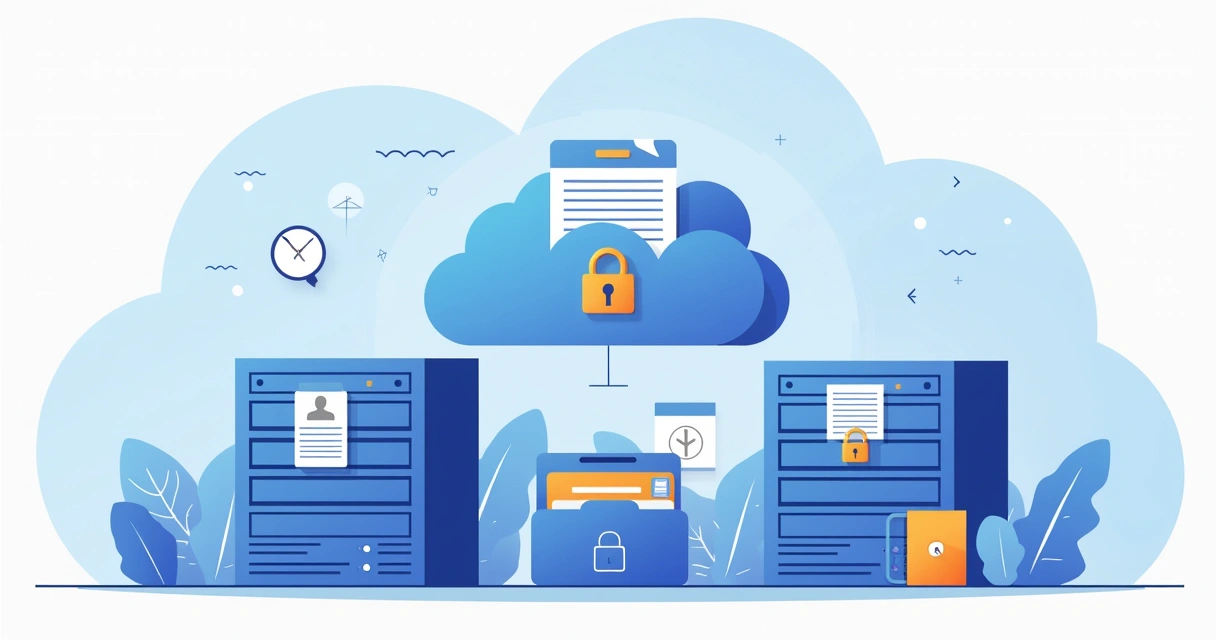 Representación digital de documentos almacenados de forma segura en la nube 