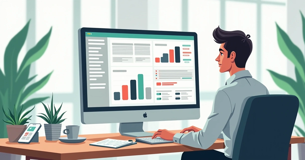 Gestor de empresa analisa engajamento em grupos de WhatsApp 