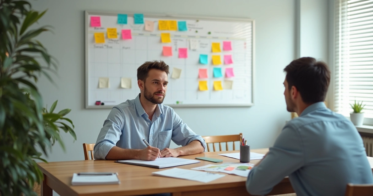 Gestor escolar analisando planilhas e gráficos com dados de matrícula e inadimplência 