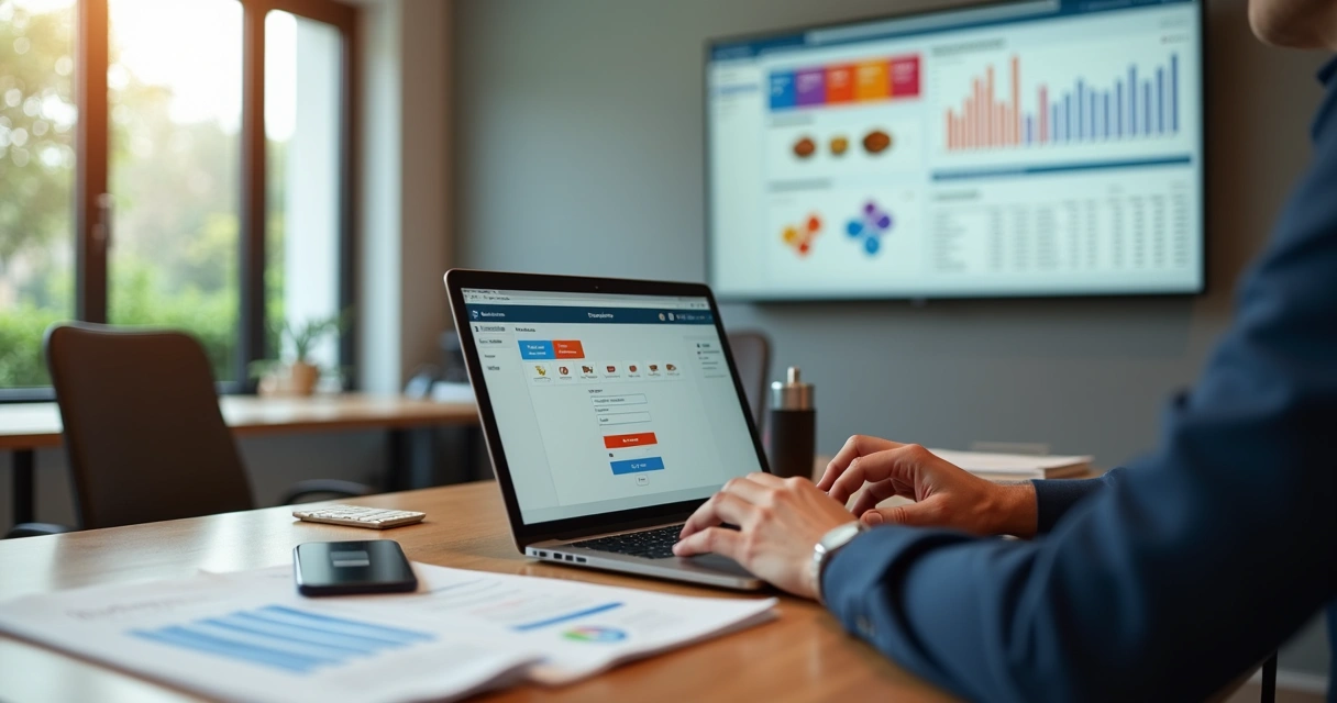 Gestor de delivery fazendo login no portal iFood em notebook com várias marcas na tela 