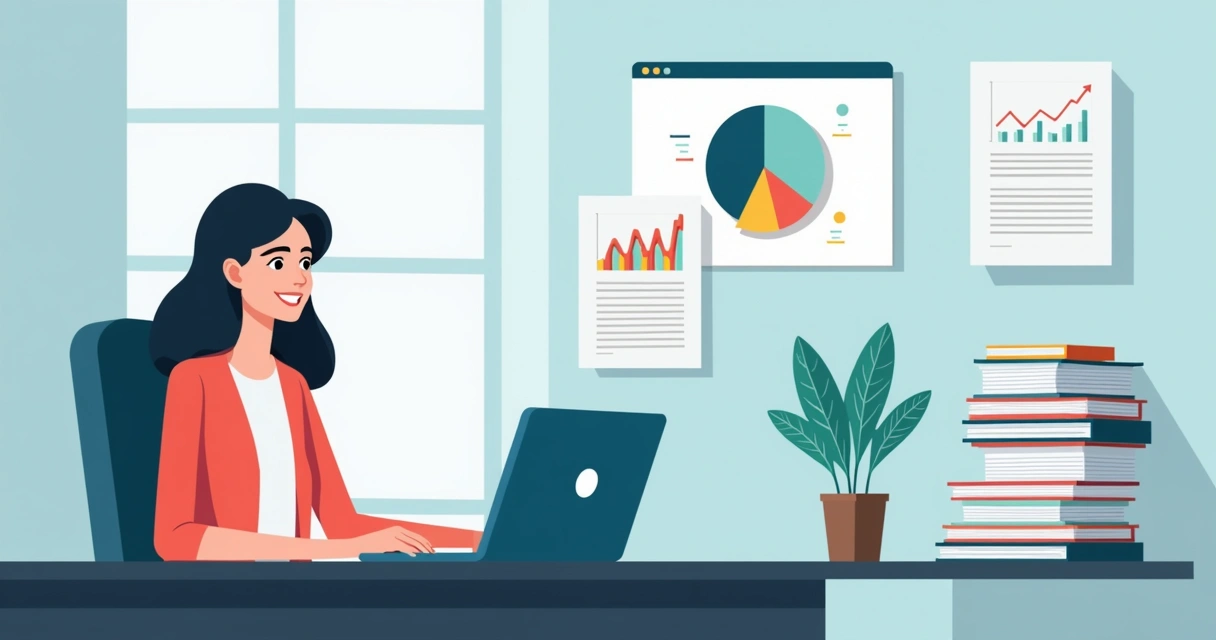 Gestor analisando critérios de desligamento no computador