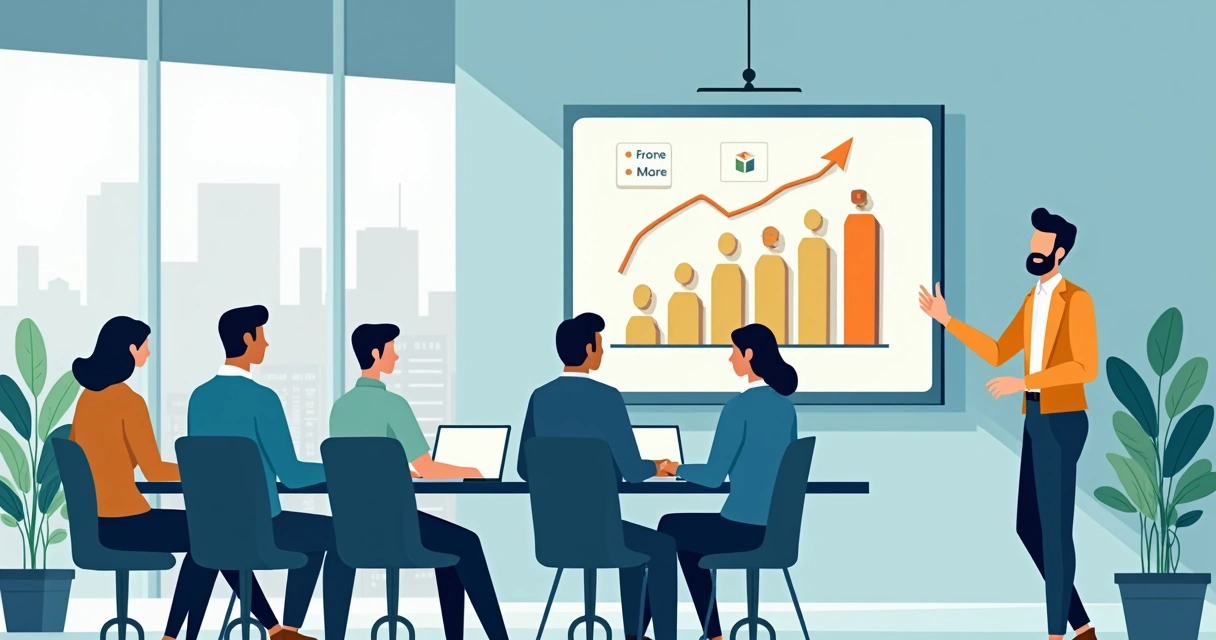 Gestor reconhecendo publicamente sua equipe em reunião de trabalho 