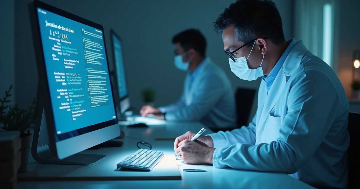 Gestor de RH analisando relatórios de absenteísmo em tela digital