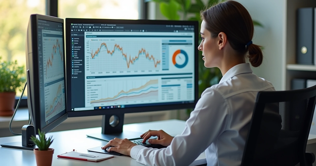 Gestor de RH analisando planilhas de controle de jornada em ambiente de escritório moderno 