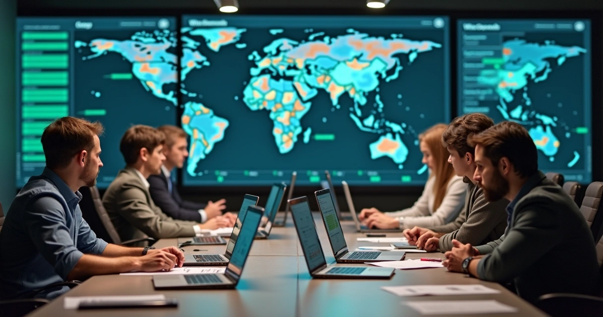 Gestores analisando dashboards de WhatsApp sobrecarregados 