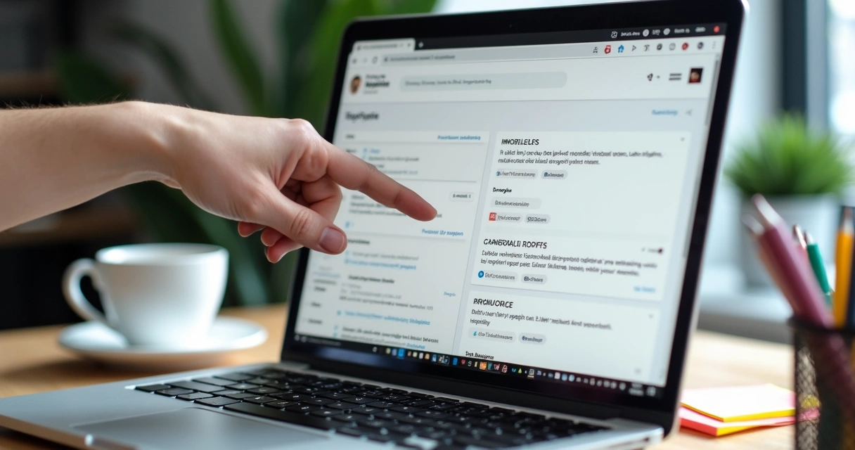 Laptop screen displaying a developer's GitHub portfolio with Laravel projects 