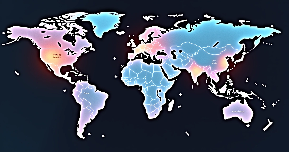 Global map with developer compensation highlights 