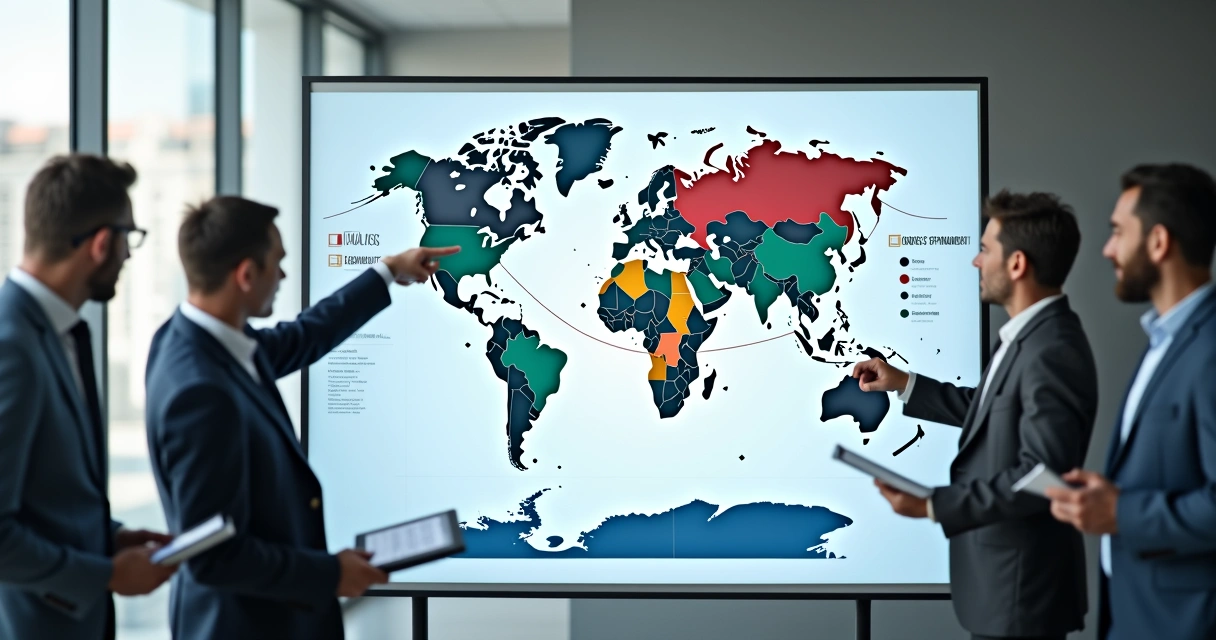Payroll tax and HR compliance chart spread across different regions 