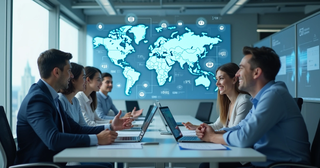 Payroll team working across currencies