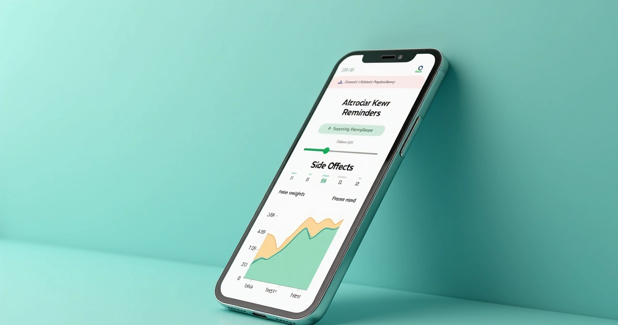 GLP-1 medication tracking features on app 
