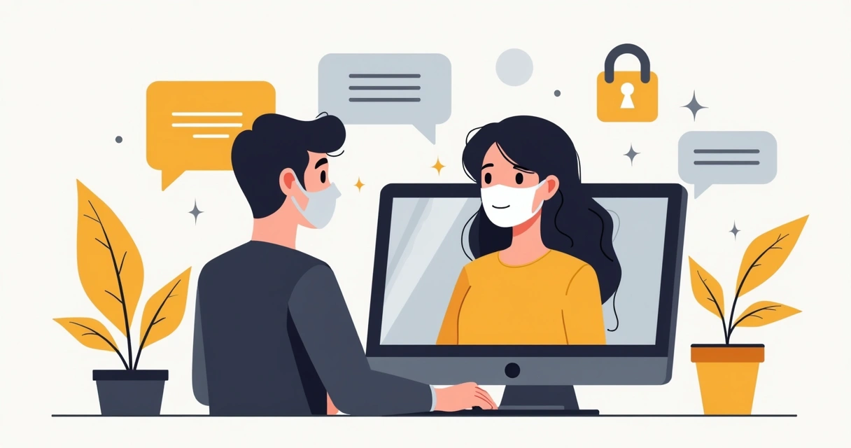Ilustração de fraude por engenharia social em e-commerce 