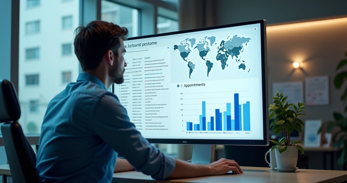Gestor analisando métricas de campanhas Google Ads para clínica odontológica 