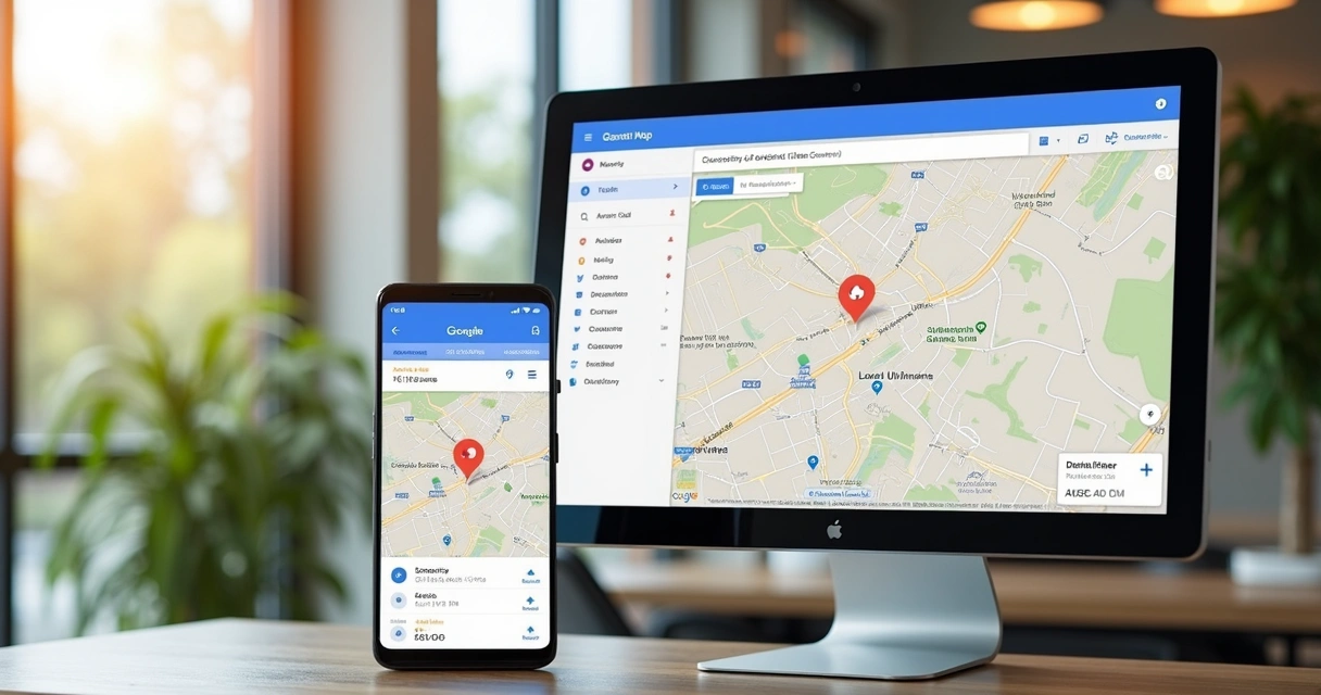 Ficha de clínica odontológica no topo do Google Maps 