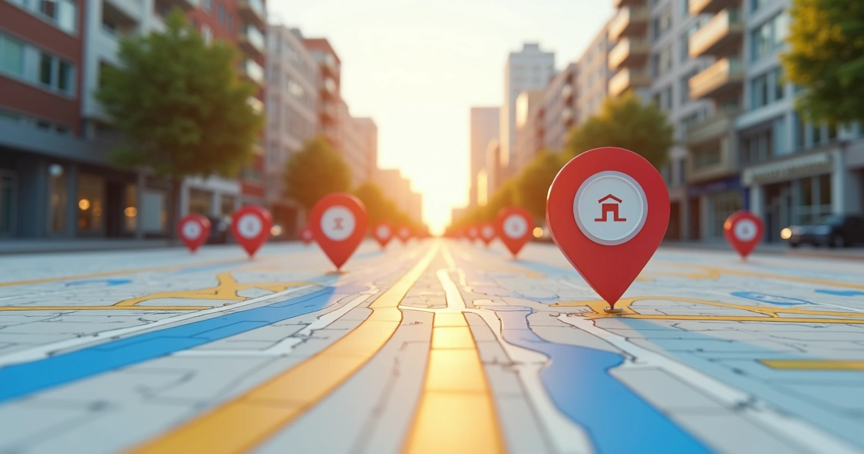 Google Maps mostrando localização de consultórios odontológicos 