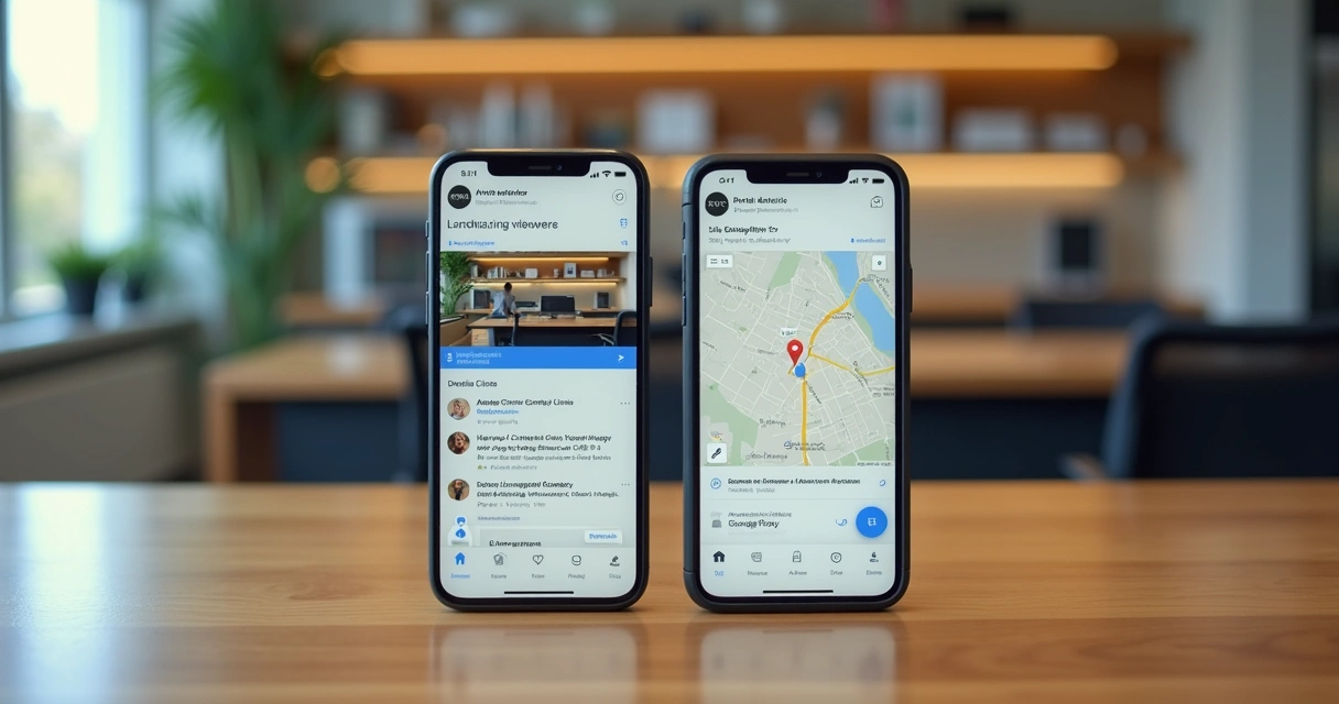 Perfil do Google Maps e Instagram de clínica odontológica