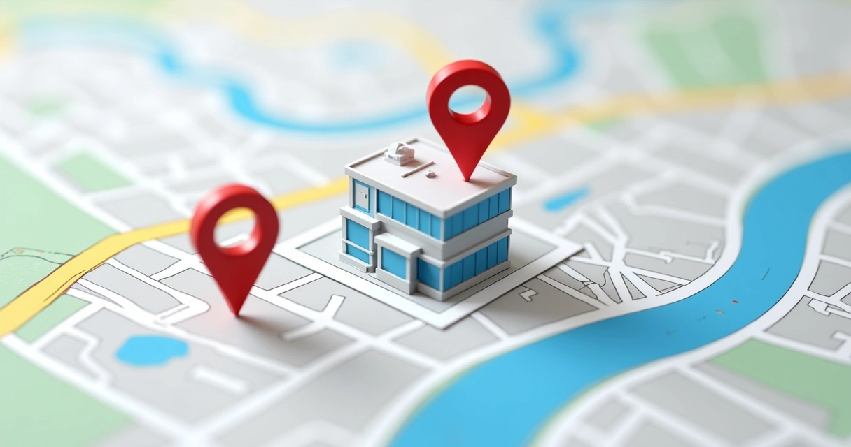 Mapa do Google exibindo clínica odontológica entre os primeiros resultados 