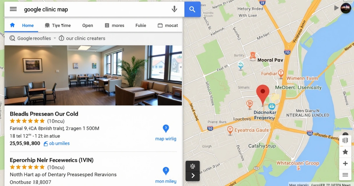 Perfil de clínica odontológica bem ranqueada entre os três primeiros do Google Maps 