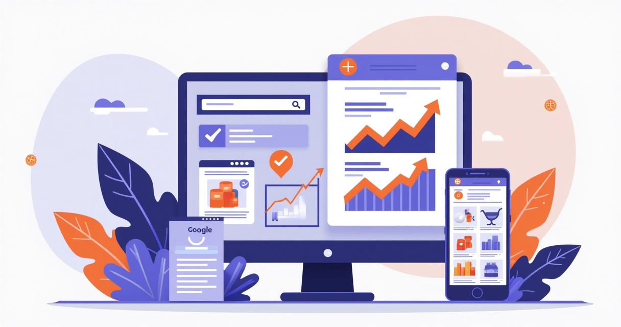 Comparação visual de Google Shopping e Instagram para farmácias 