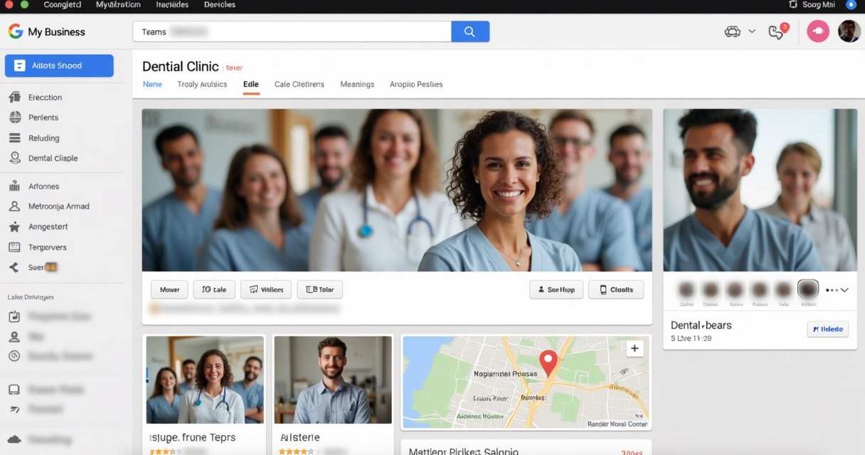 Perfil Google Meu Negócio de clínica odontológica completo 
