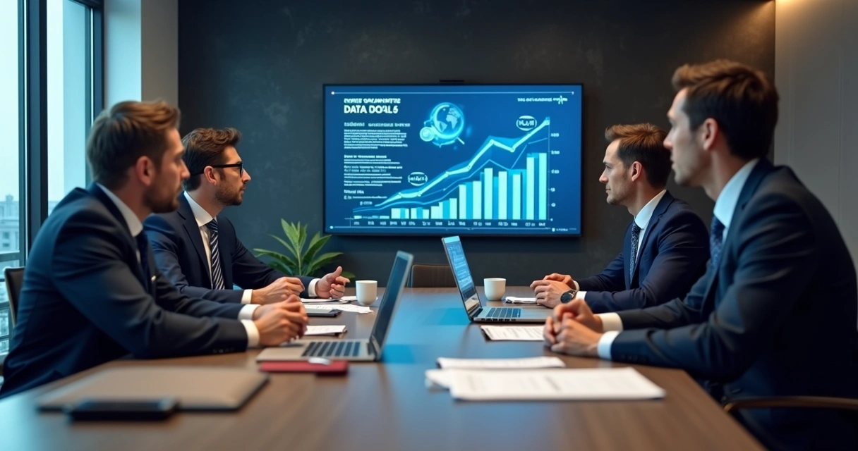 Sala de reuniões com equipe discutindo governança em casa de apostas 