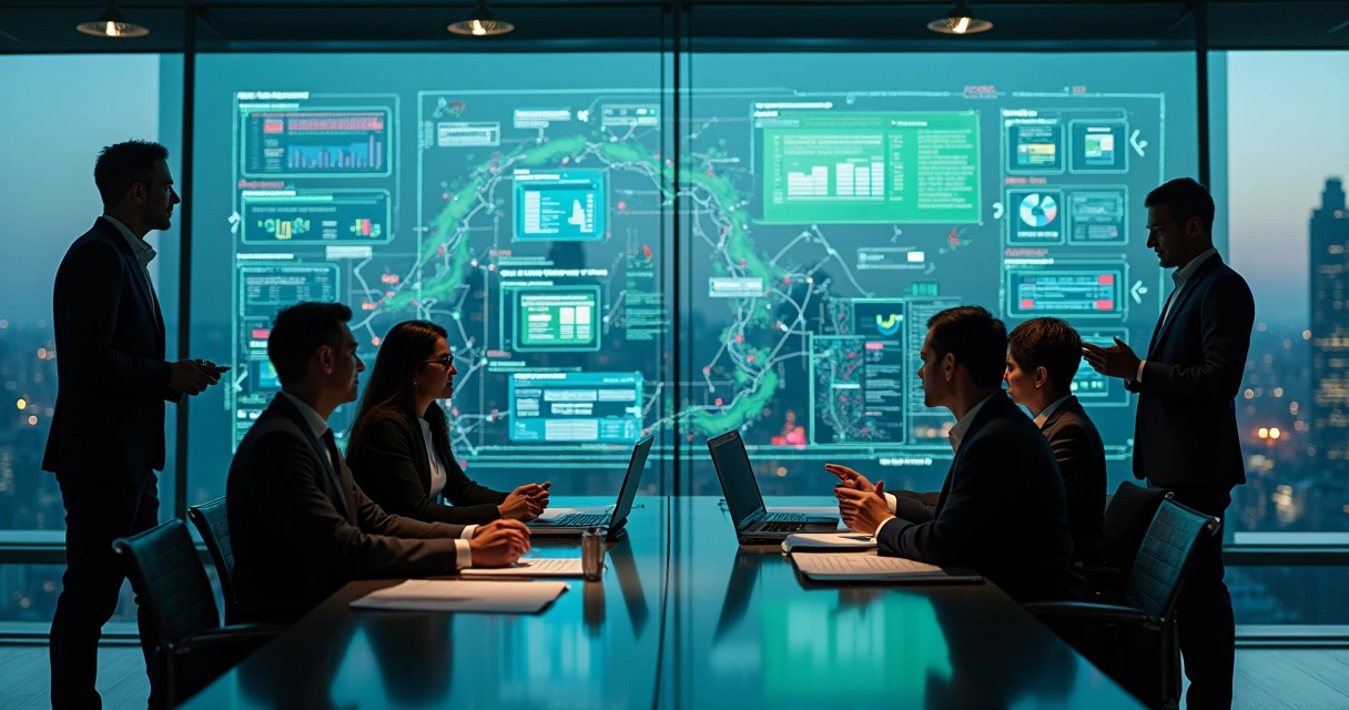 Equipe analisa painel digital com falhas e correções em governança de dados 