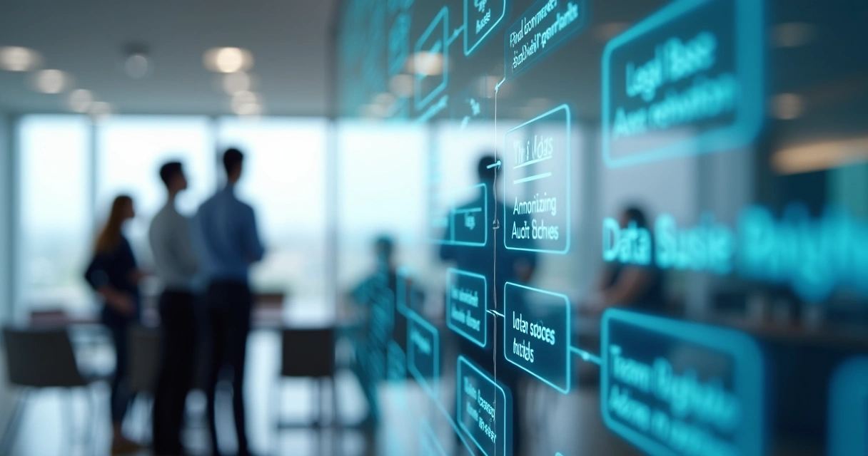 Quadro de governança e privacidade em projeto de IA empresarial 