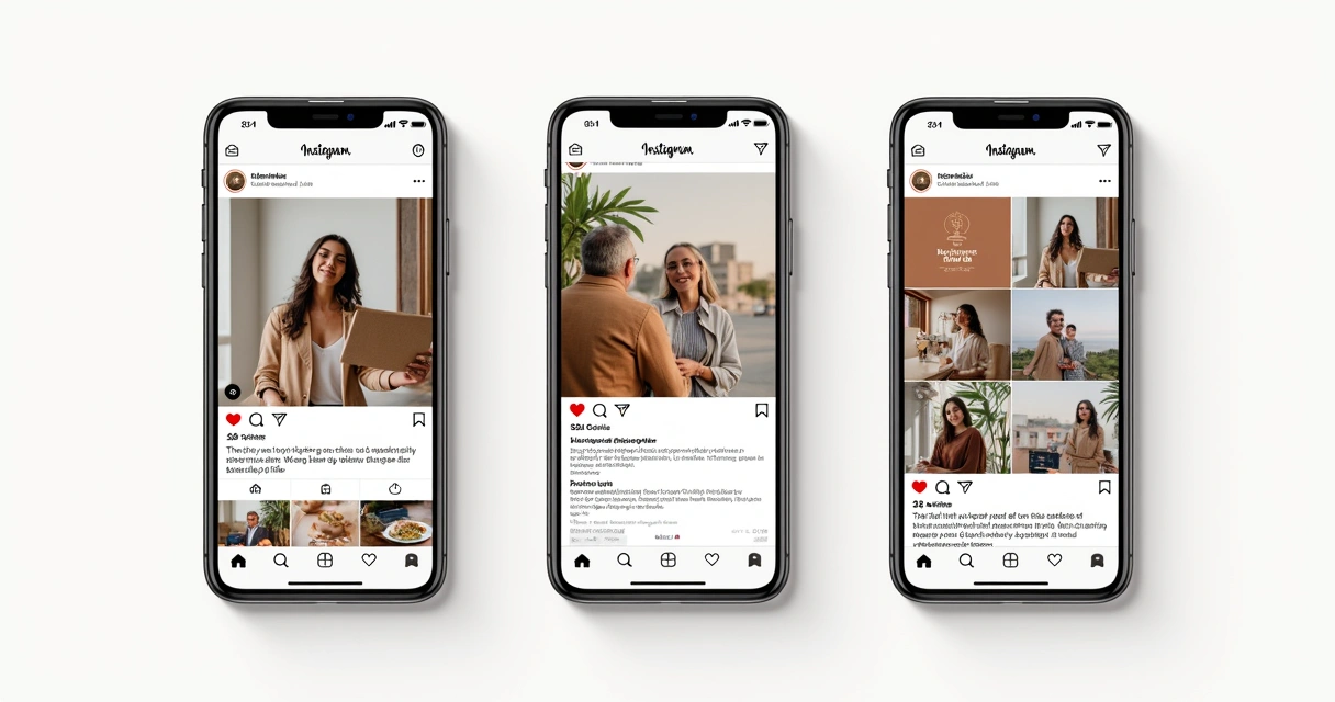 Exemplo de feed do Instagram organizado de forma harmônica