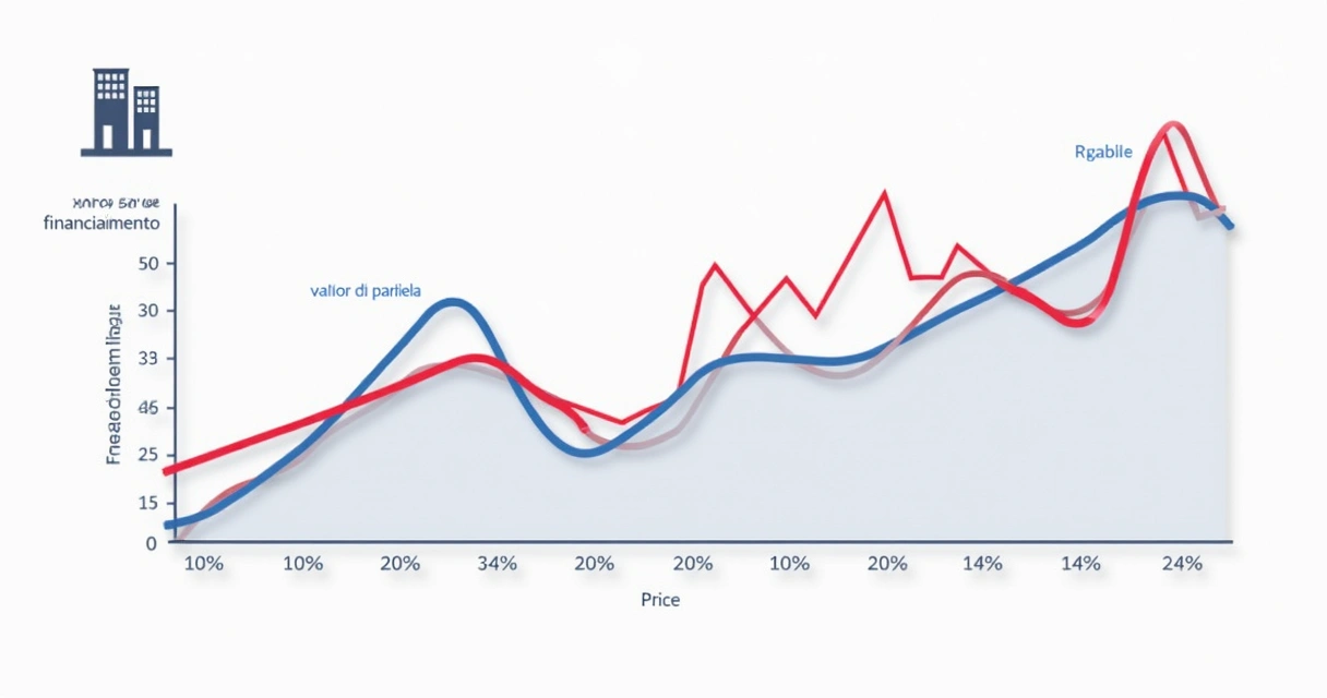Gráfico comparando as parcelas dos sistemas SAC e Price durante os anos 