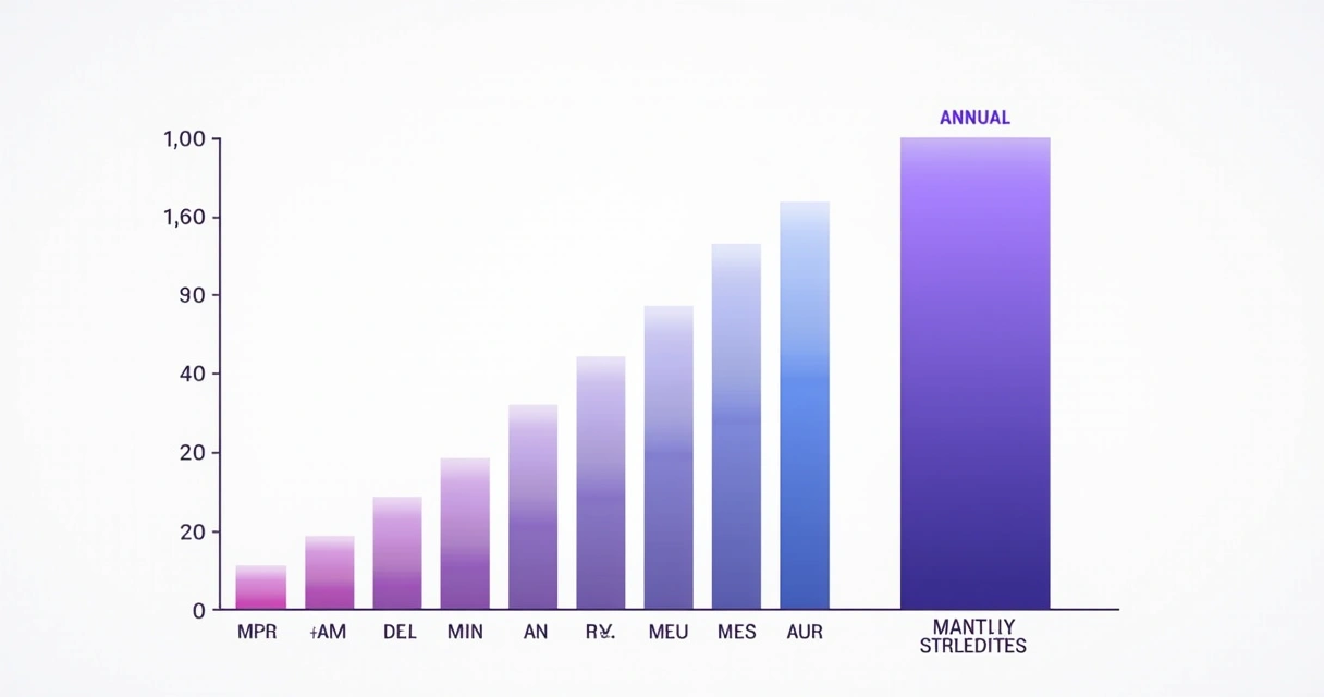 Gráfico ilustrando cálculo de MRR e ARR lado a lado 