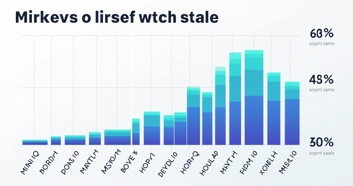 Gráfico colorido de churn mensal e taxas de retenção de uma empresa de SaaS