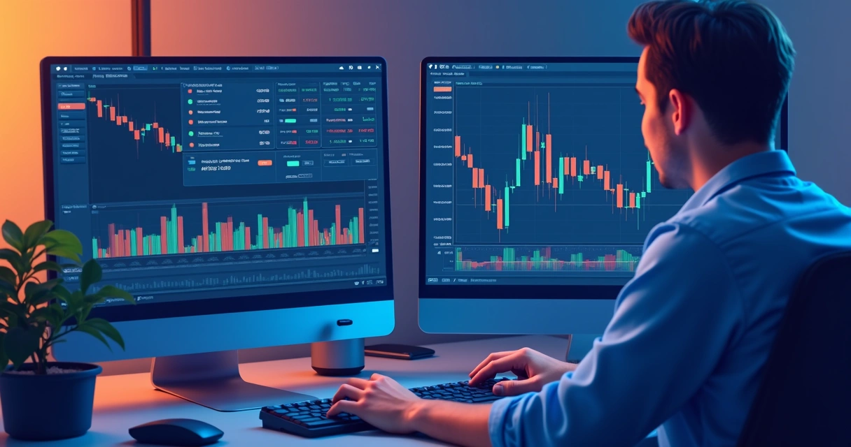 Gráfico de stop loss sendo acionado automaticamente em operações de trading 