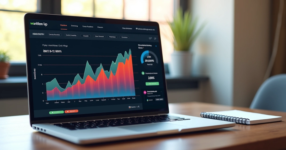 Relatório de marketing mostrando gráfico de CPA em destaque 