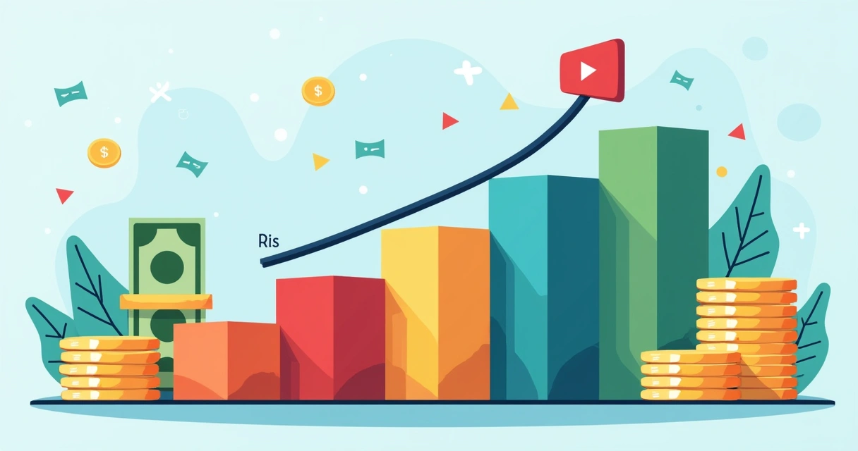 Gráfico do CPM variando por nicho de canal YouTube 