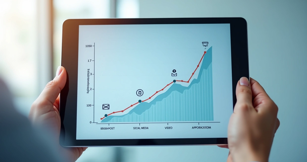 Gráfico mostrando crescimento de agendamentos por conteúdo em clínica odontológica 