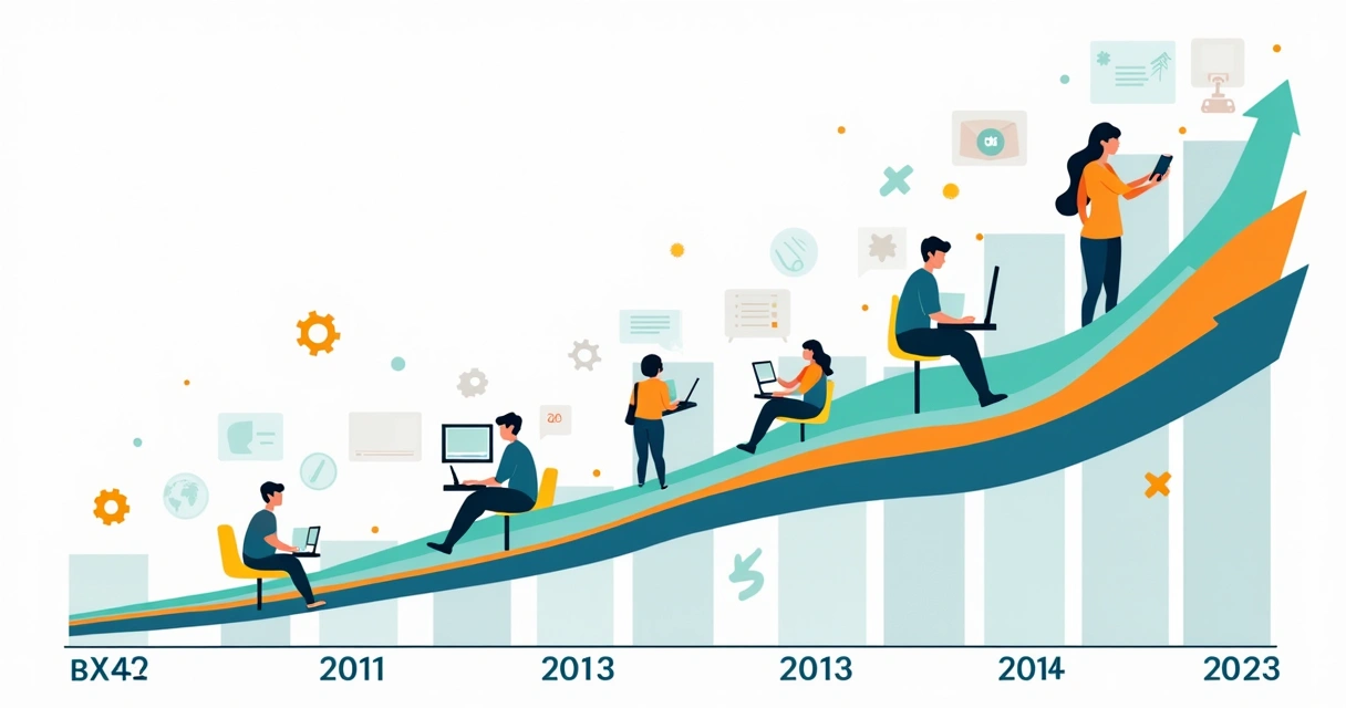Gráfico mostrando crescimento do EAD no Brasil 