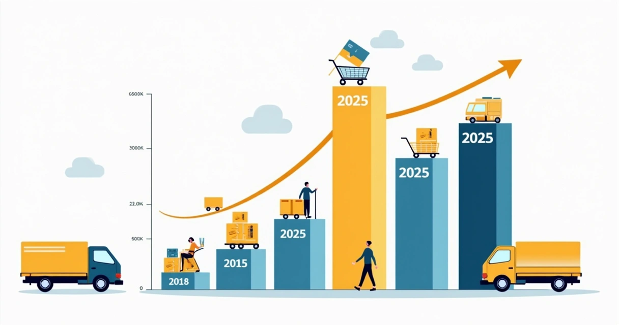 Gráfico de crescimento dos principais marketplaces em 2025