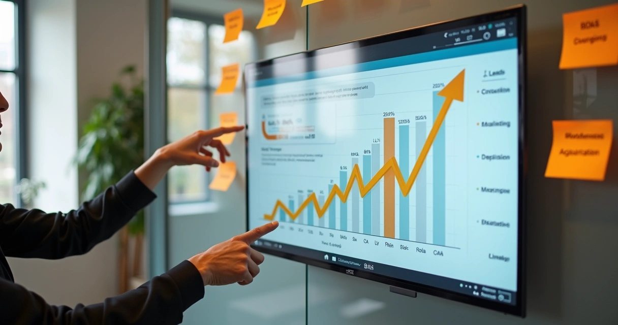 Gráfico de crescimento digital para PMEs 