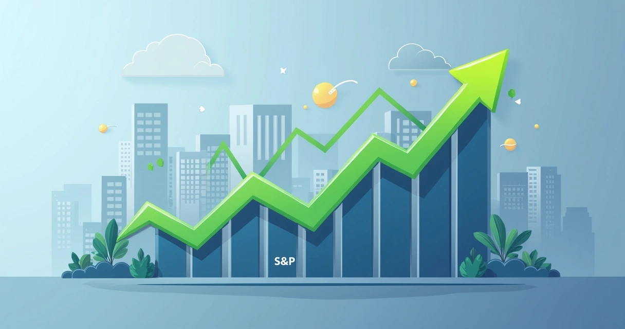Graphical representation of the growth of the S&P 500 in 2026 