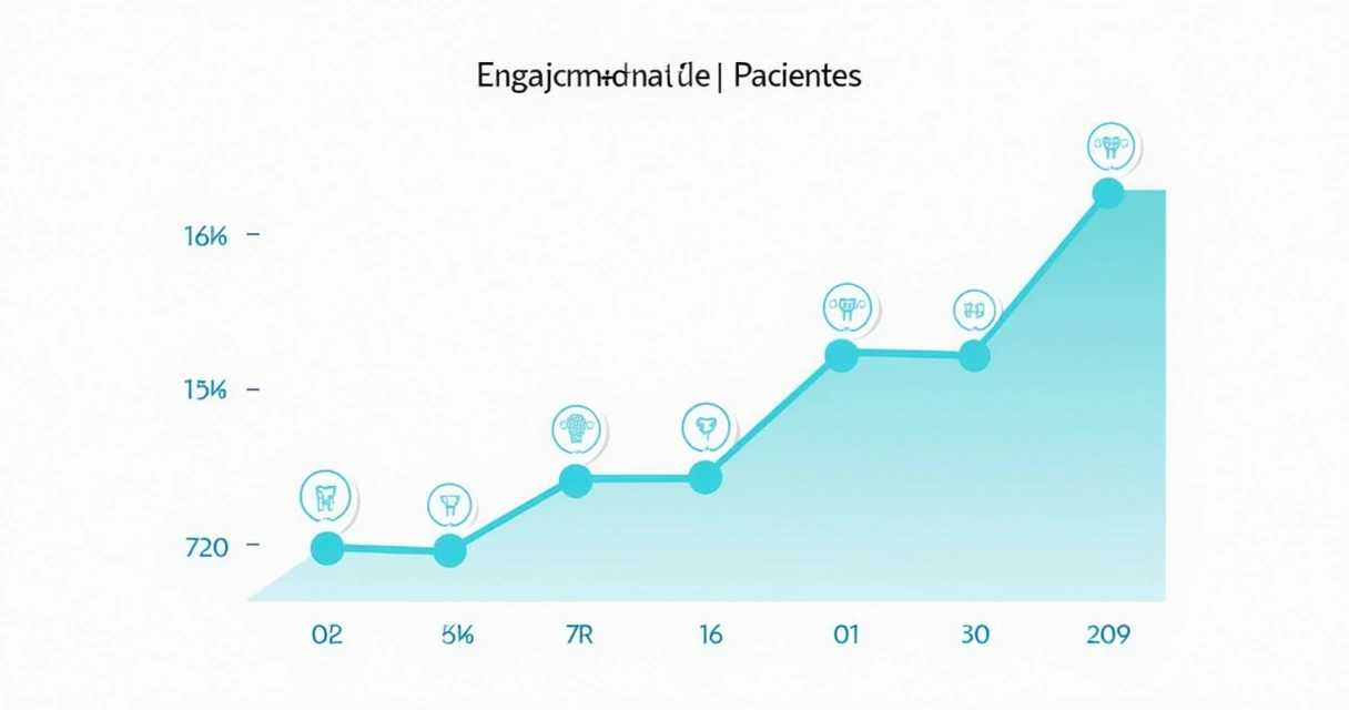 Gráfico simples mostrando aumento no engajamento após gamificação 