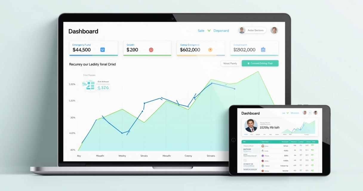 Gráfico mostra evolução financeira de cliente 