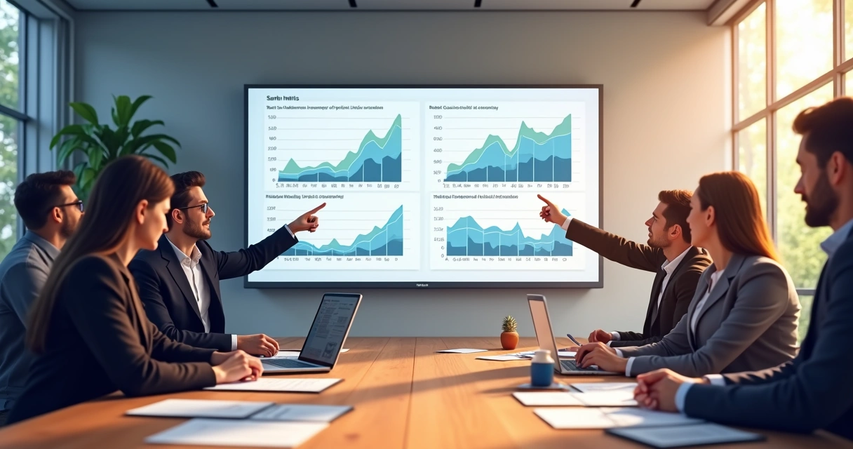 Gráfico de evolução de métricas reais de startup