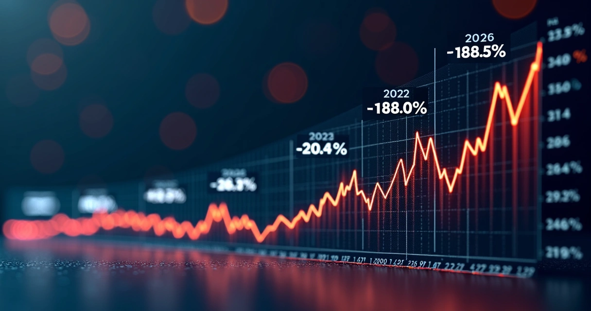 Desempenho acumulado do S&P 500 de 2019 a 2025 