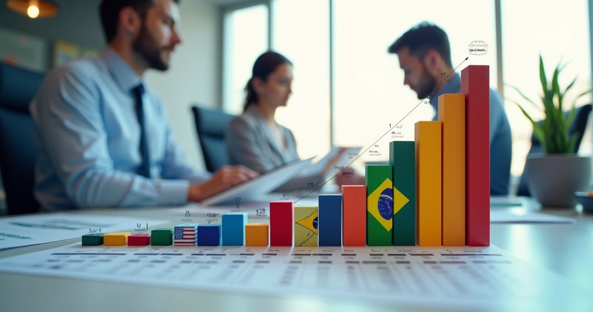 Gráfico mostrando evolução do volume de importações por produto