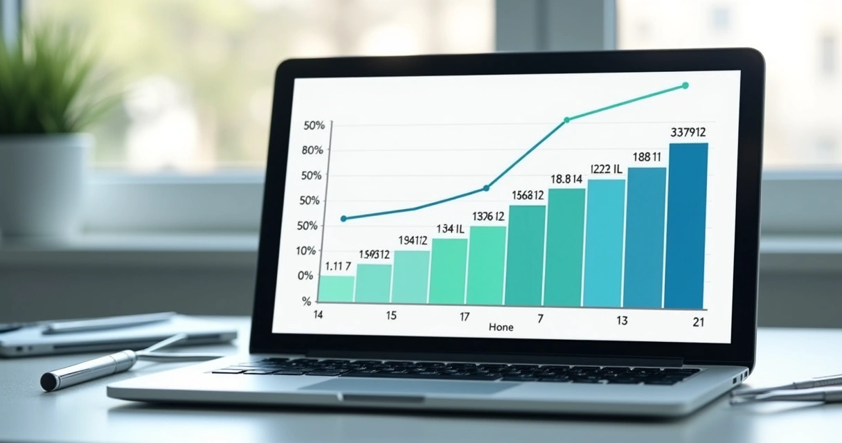 Gráfico de barras mostrando a evolução da taxa de absenteísmo mensal em clínica odontológica 