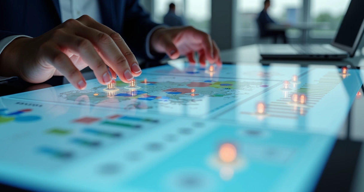 Gráfico mostrando indicadores de performance de marketing local 