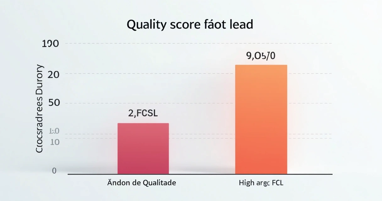 Gráfico de barras comparando o Índice de Qualidade e CPL entre campanhas 